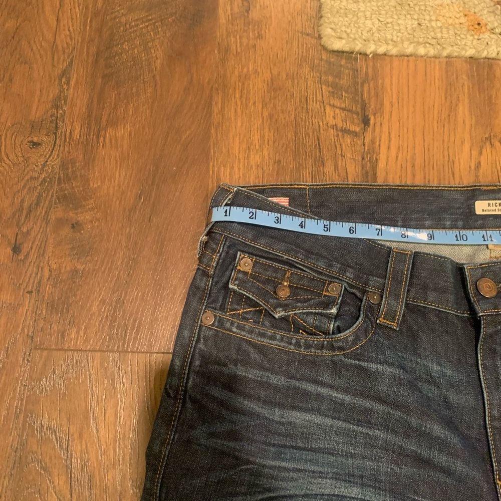 True religion, Ricky, mud, splash, jeans, dark blue, relaxed straight - Picture 9 of 16